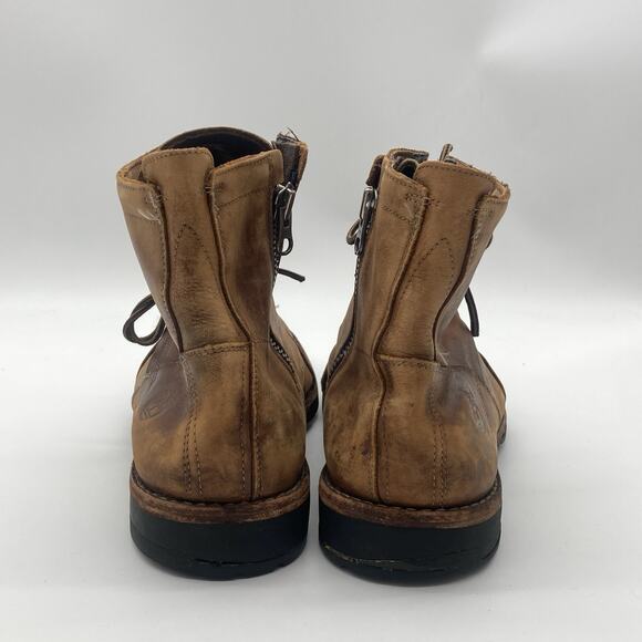 Mens Size 9.5 Timberland Earthkeepers Boot Brown Leather Chukka Casual Ankle Zip - Picture 7 of 10